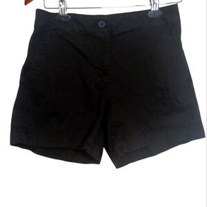 Nautica Black Cotton Chino Short Mid-High Rise Size 6